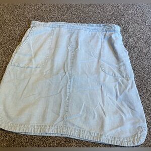 J. Jill chambray linen skirt